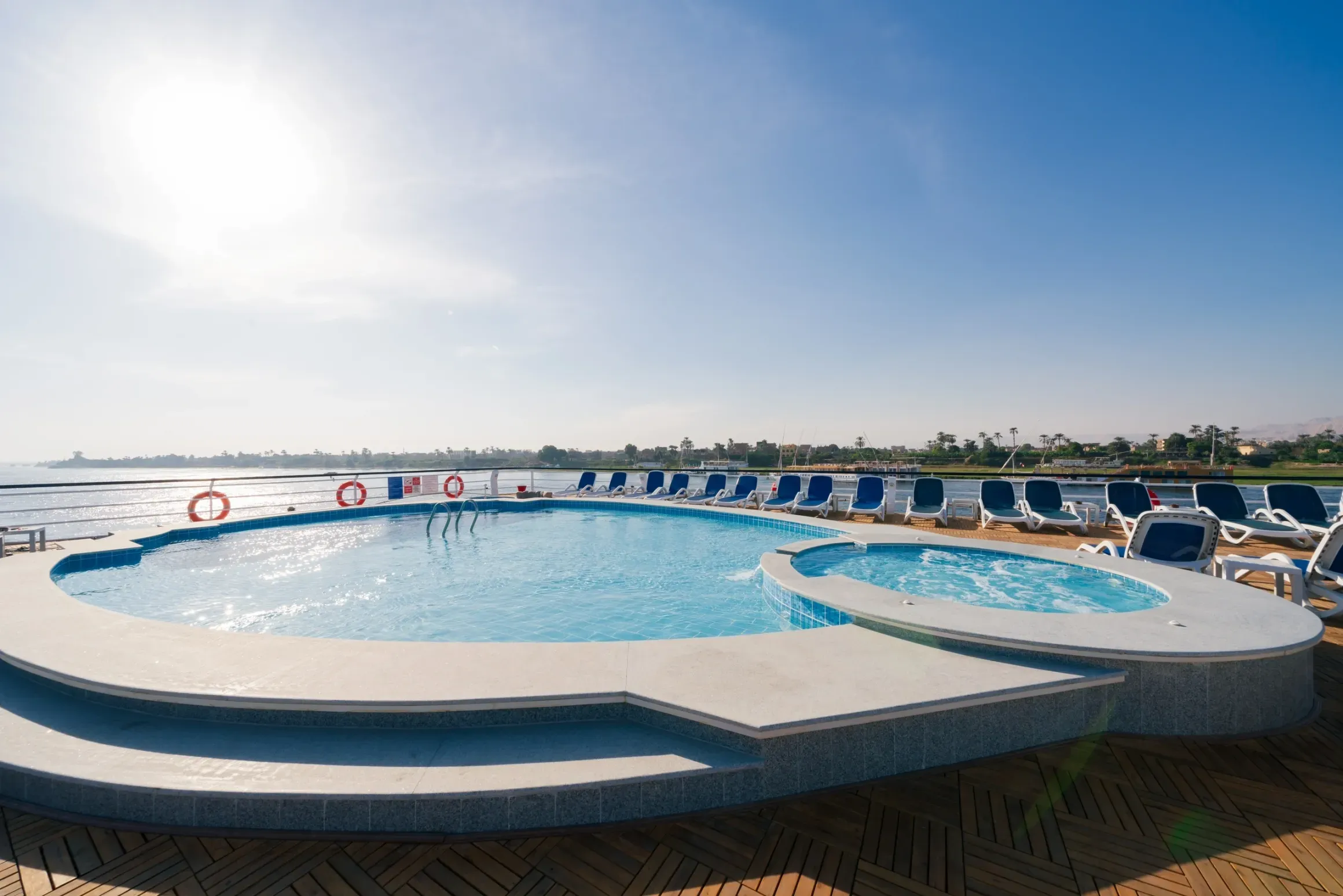 Sun deck of the Nile Story Nile Cruise Nile cruise